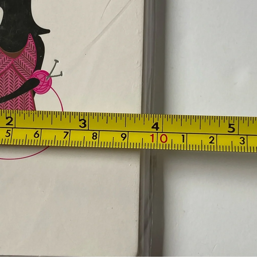 Note Cards 2 Sets Knitting Sewing Pink Blue Lady Fashion New 16 Cards Envelopes